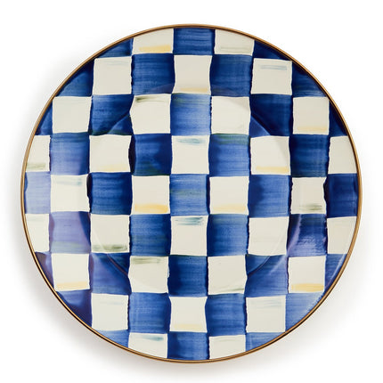 Royal Check Dinner & Salad Plate