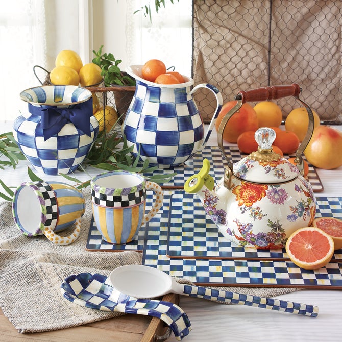 Royal Check Pitcher