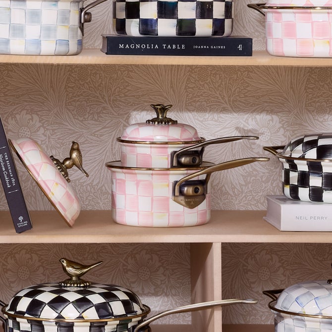 Rosy Check Saucepan
