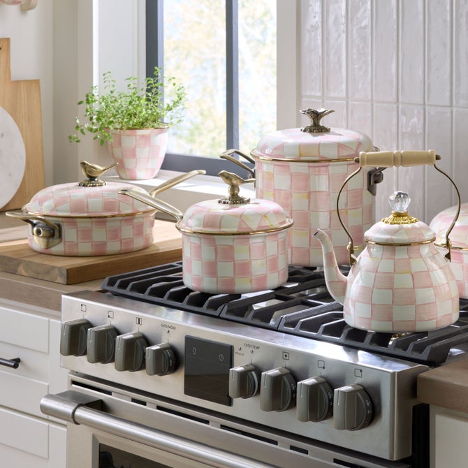 Rosy Check Saucepan