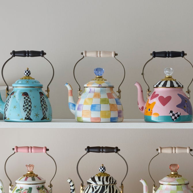 Confetti Check 2 Quart Tea Kettle