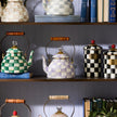 Violet Check Tea Kettle
