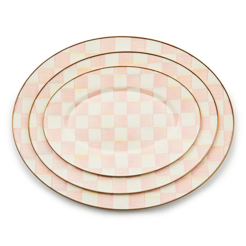 Rosy Check Small Oval Platter