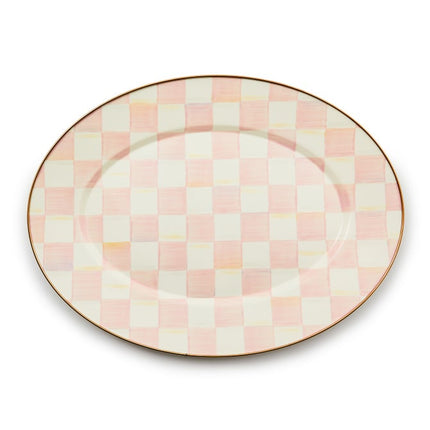Rosy Check Medium Oval Platter