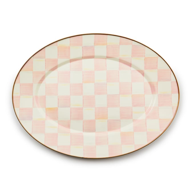 Rosy Check Medium Oval Platter