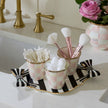 Rosy Check Herb Pots / Cutlery Storage Holders, Set of 3