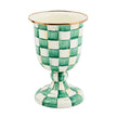 Emerald Check Pedestal Vase 26cm