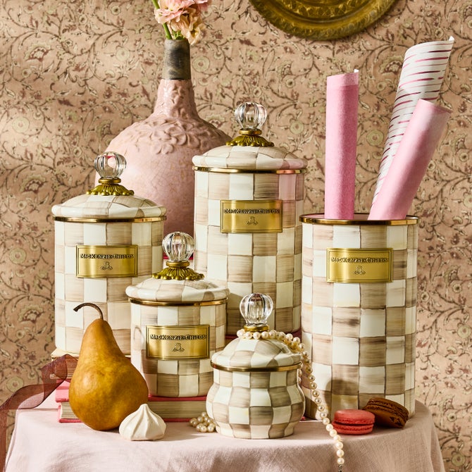 Mocha Enamel Canister (Medium)