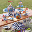 Royal Check Pedestal Platter