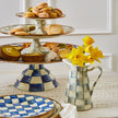 Royal Check Pedestal Platter
