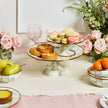 Sterling Check Pedestal Platter