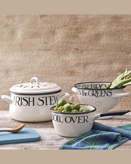 Black Toast Medium Enamel Cooking Casserole Pot