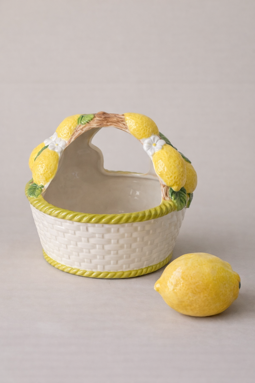 Lemon basket (Handpainted)
