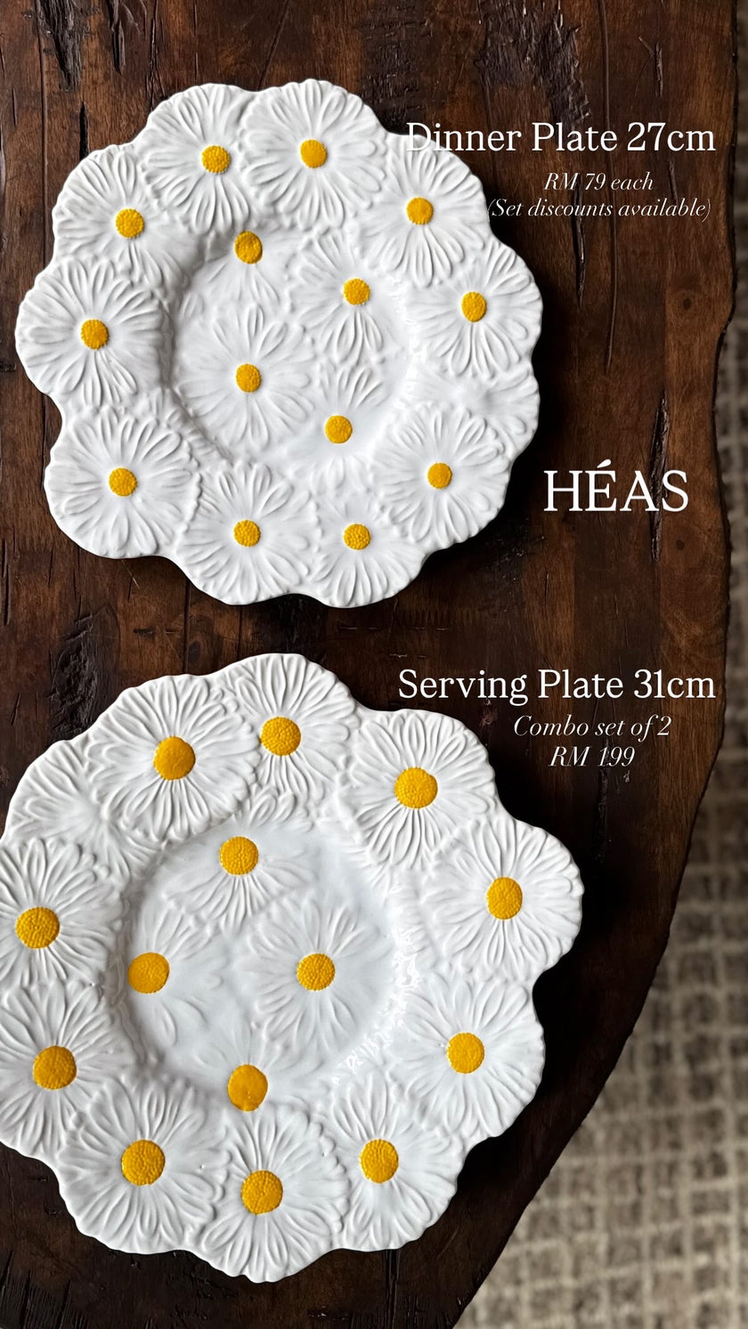 Daisy Serving Platter 31cm (Set of 2)