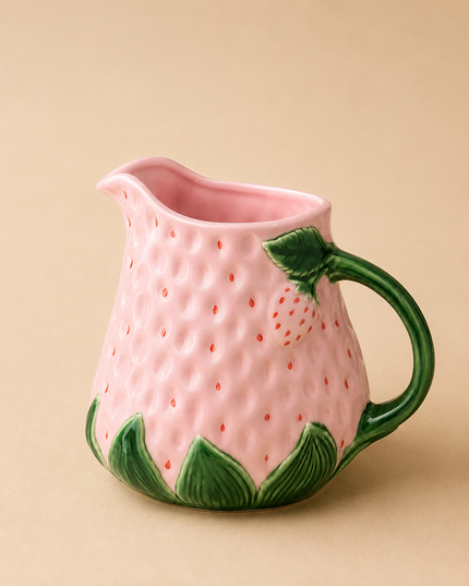 [imperfect] Strawberry Bliss Ceramic Pitcher