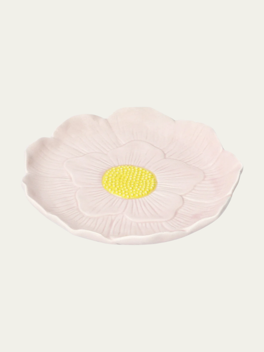 Garden Bloom Flower Large Plate Soft Pink 19cm