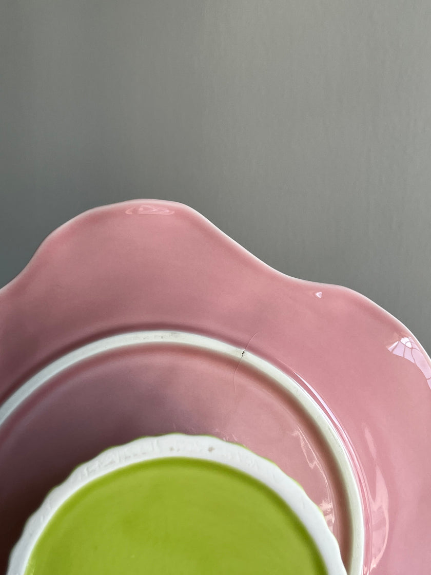 [Imperfect] Pink Camelia Medium Cake Stand
