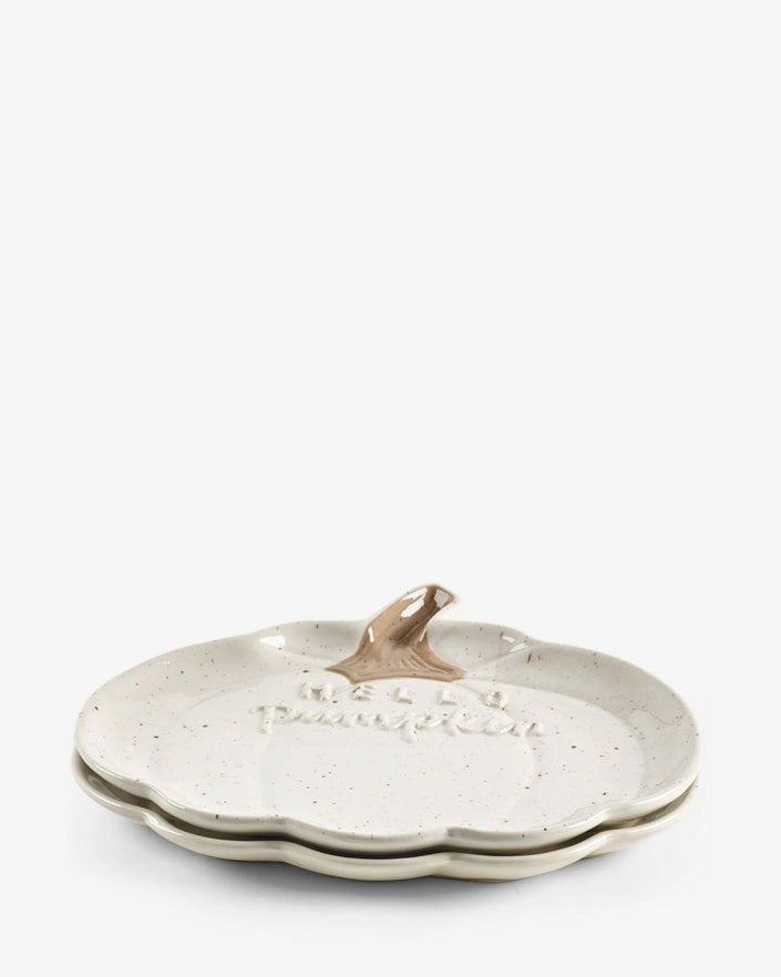 Set of 4 Pumpkin Side Plates