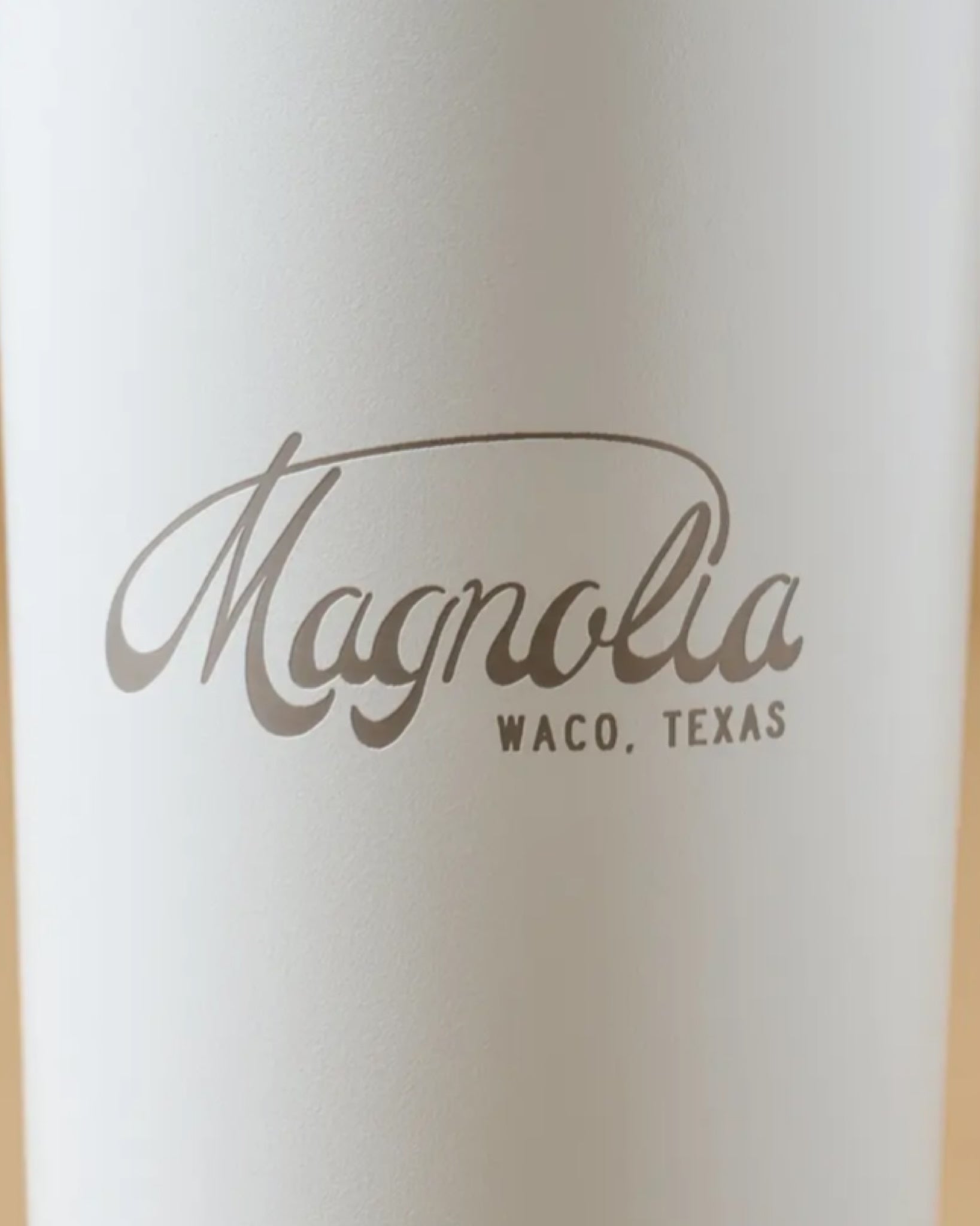 Magnolia White 24oz Cold Tumbler with Straw