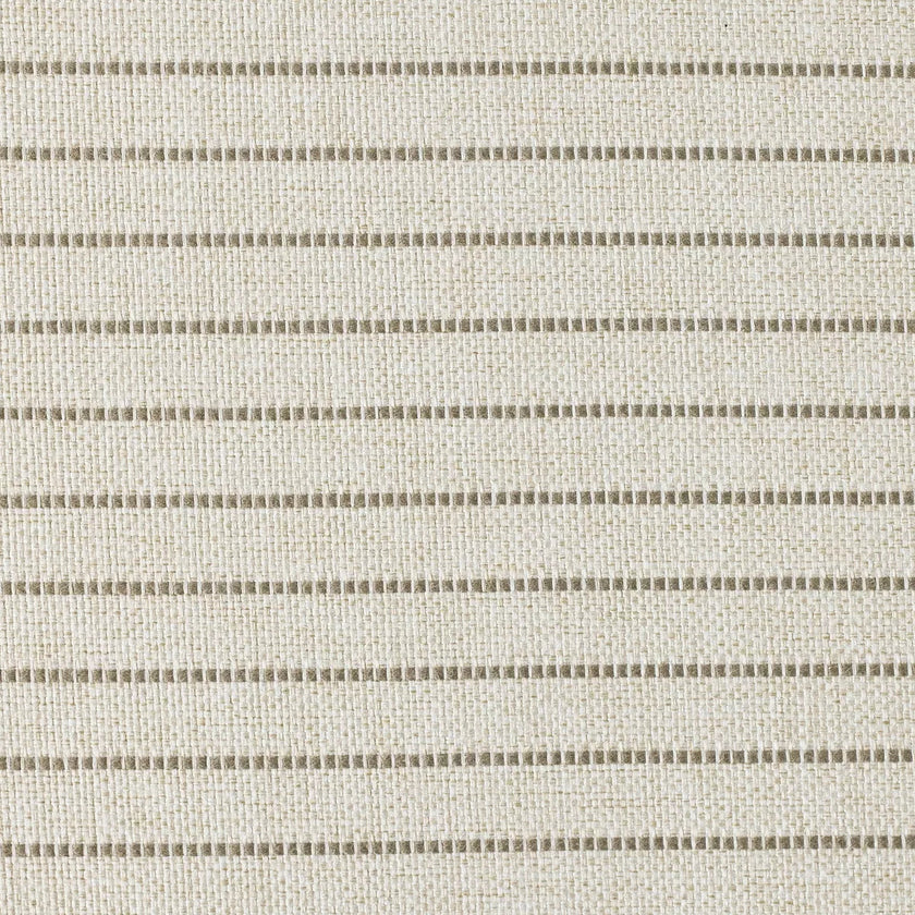 Metal Ottoman Performance Stripe Fabric