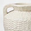 Woven Texture Ceramic Vase Cream