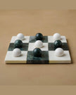 Green and White Marble Tic Tac Toe