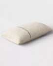 Oversized Stitched Lumbar Throw Pillow Neutral