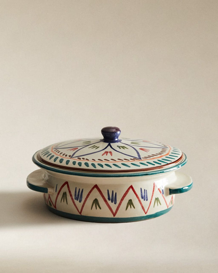 Ceramic Floral Tureen with Lid (limited edition)