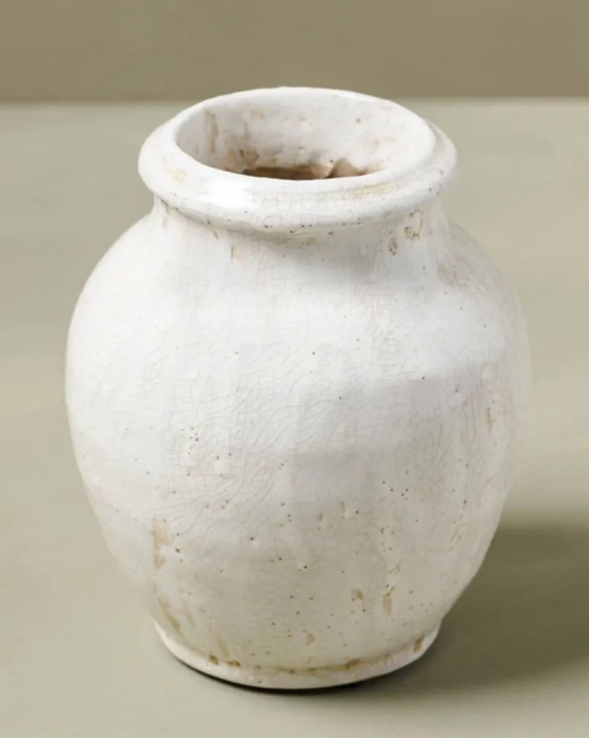 Marie Distressed Crackle Vase