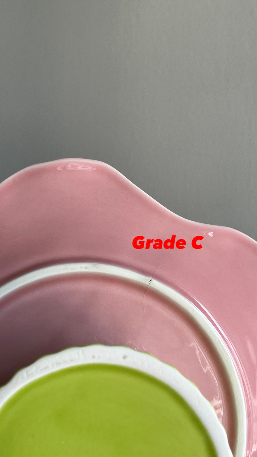 [Imperfect] Pink Camelia Medium Cake Stand