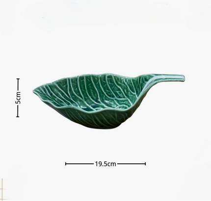 Green Cabbage Gravy Boat 19cm