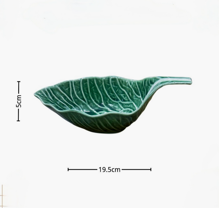 Green Cabbage Gravy Boat 19cm