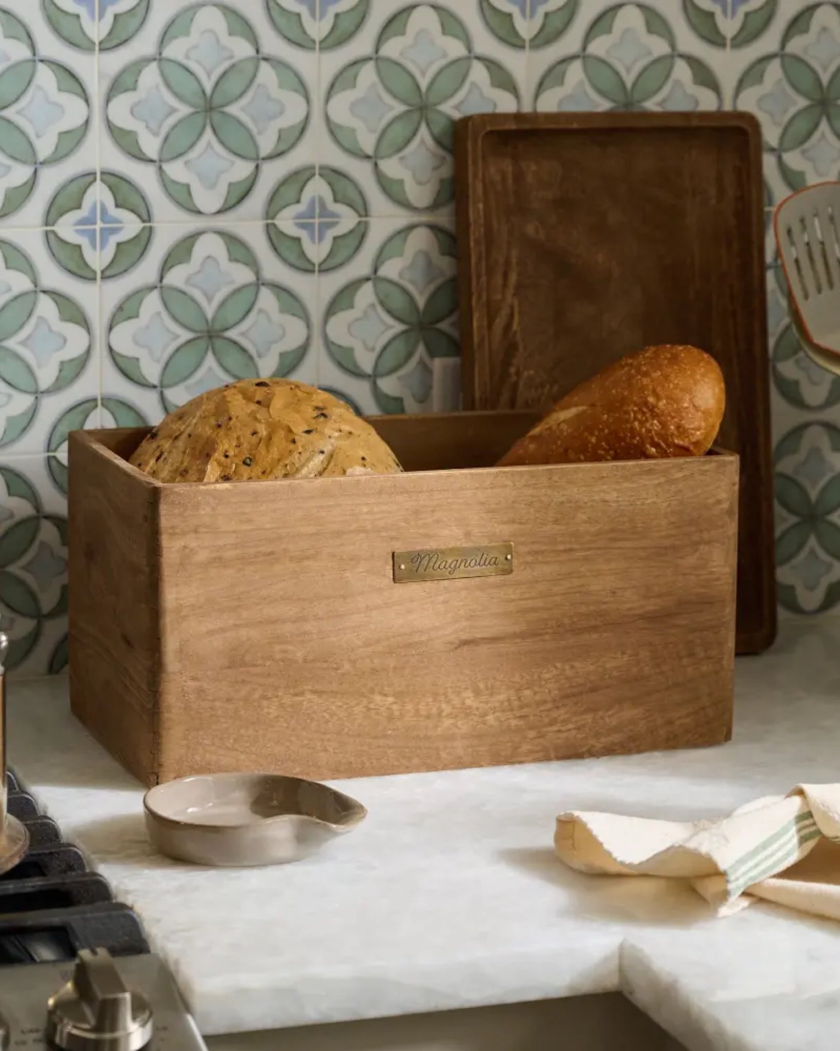 Antiqued Wood Storage Box