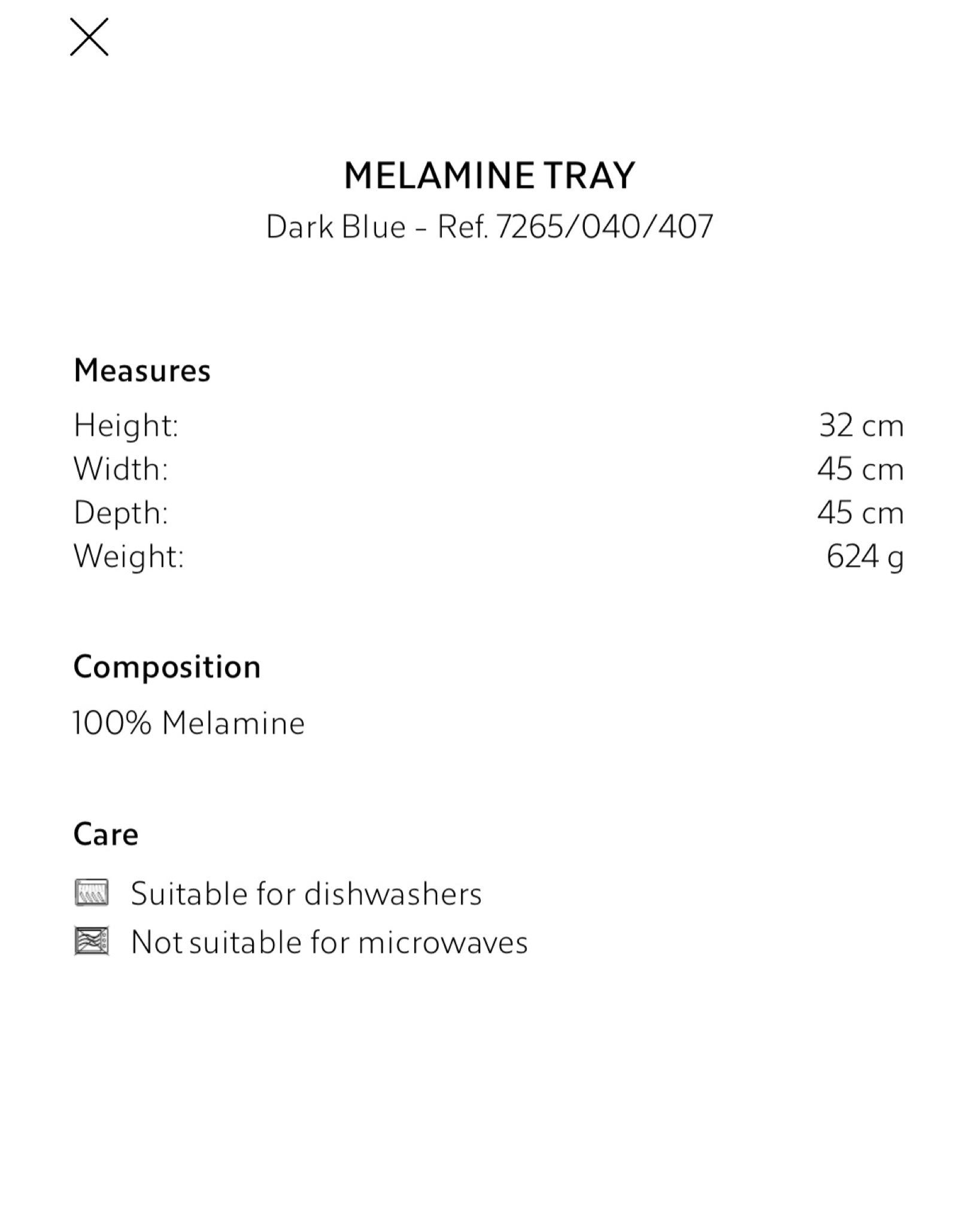 Floral Tray with Bamboo Design