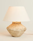 Irregular Shaped Earthenware Table Lamp (Medium)