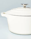 Enamelled Cast Iron Saucepan Sour Cream 1.9 Litres