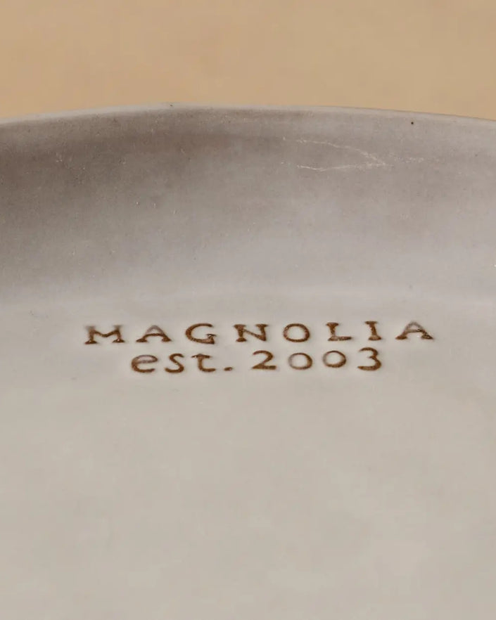 Grey Magnolia Est. Cake Stand