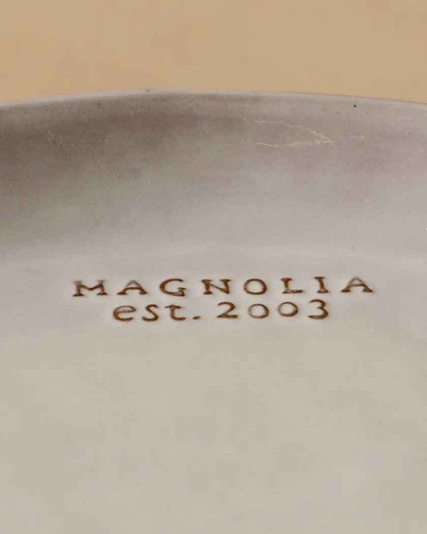 Grey Magnolia Est. Cake Stand