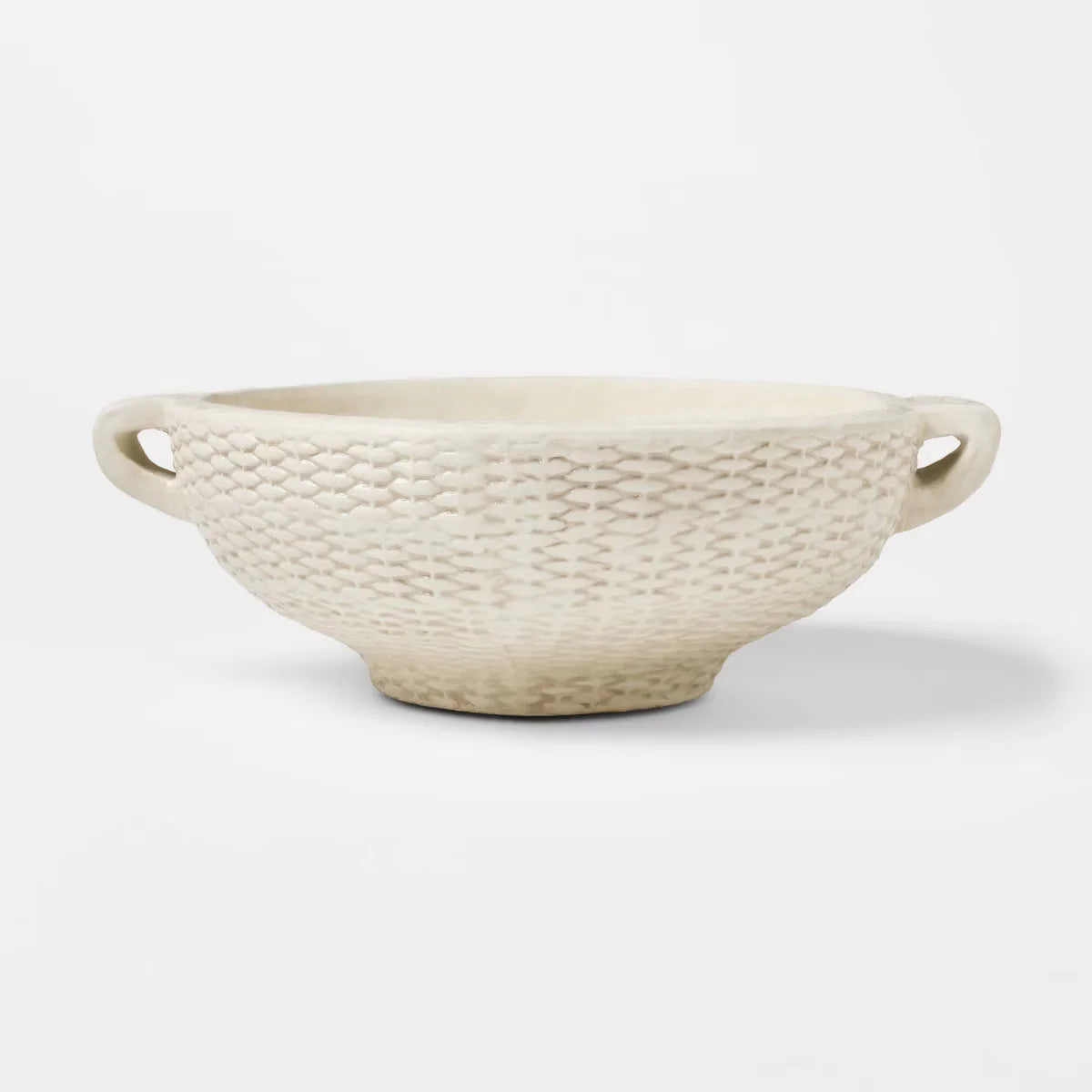 Woven Texture Ceramic Bowl Cream