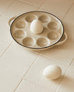 Stoneware Egg Holder for 9 eggs (crackled finish)