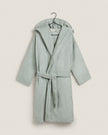 Cotton Bathrobe (Tiffany Blue - M)