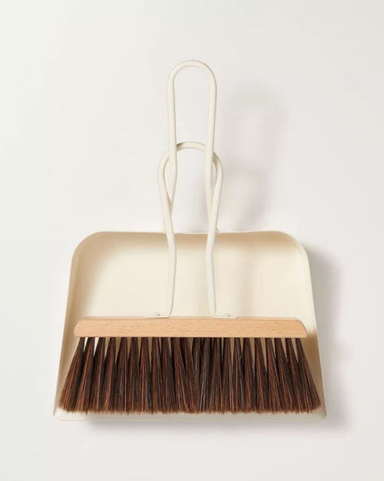 Hand Broom and Dust Pan Set Cream