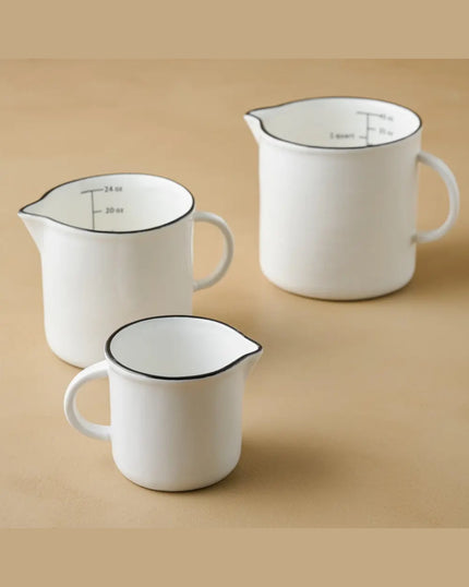 Black Rim Measuring Pitcher