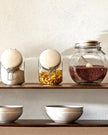 Glass and Ceramic Jar with scoop (Medium)