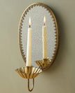 Oval Antique Mirrored