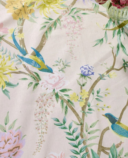 Water Resistant Wildlife Spring Tablecloth (6-8 pax | Round)