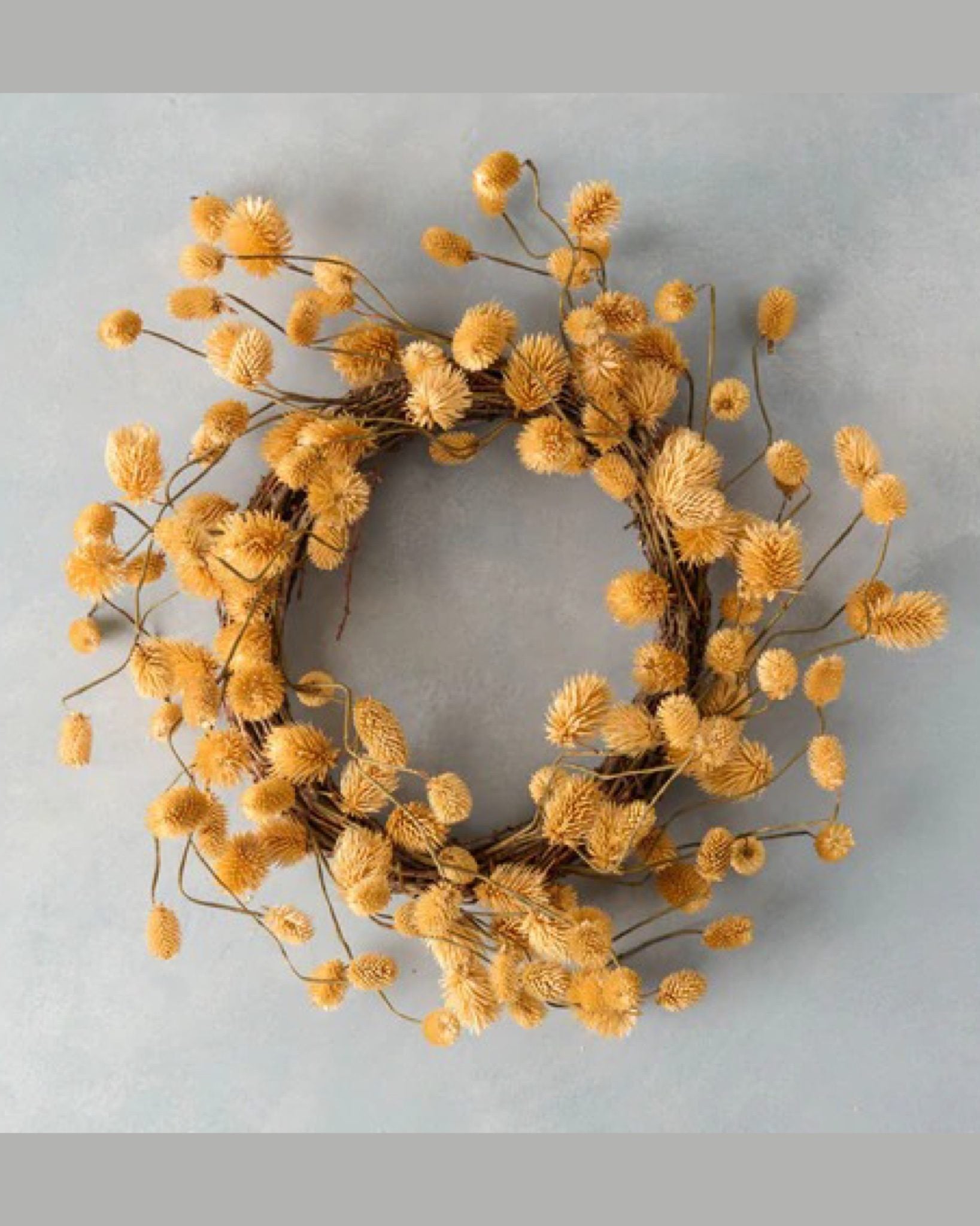 Dried Mustard Platycarya Wreath