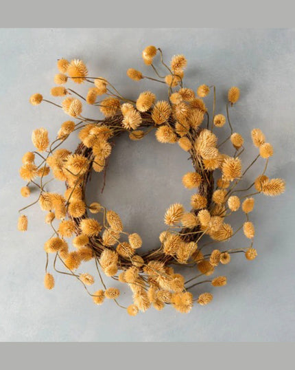 Dried Mustard Platycarya Wreath