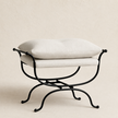 French Vintage Élodie Stool Ottoman