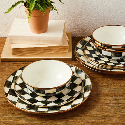 Courtly Check Dinnerware Set 12 piece Set
